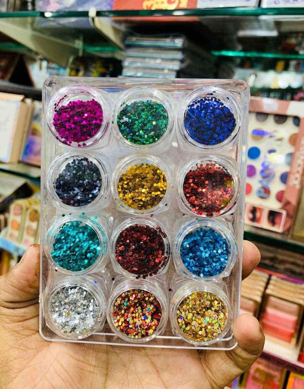 Premium Glitter Eyeshadow Pack 12 Shades Pakistan