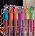6 Pcs Pink Glitter Lip Oil Moisturizing