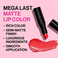 Mega Last Matte Lip Color Rich Semi-Lasting Long Lasting