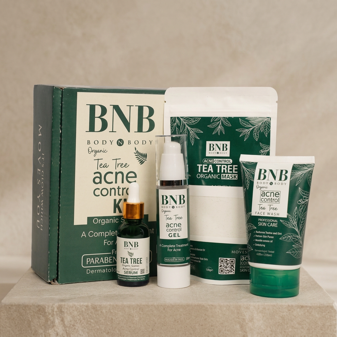 BNB 4In1 Tea Tree Acne Control Kit for Acne Prone Skin